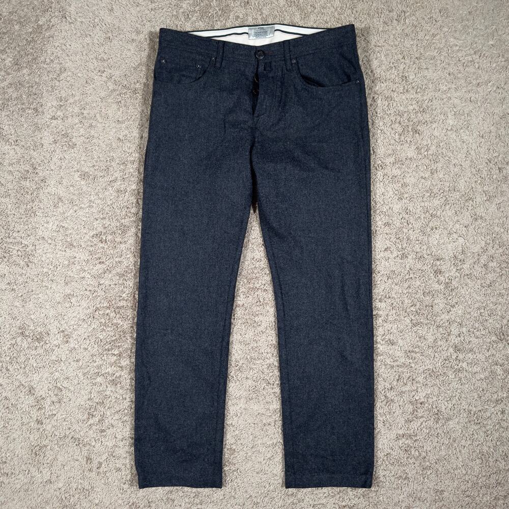PT05 5 Pocket Pants Trousers 32x28 Mens Gray Wool Italy